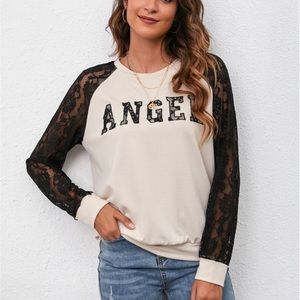 Lace Angel Sweatshirt